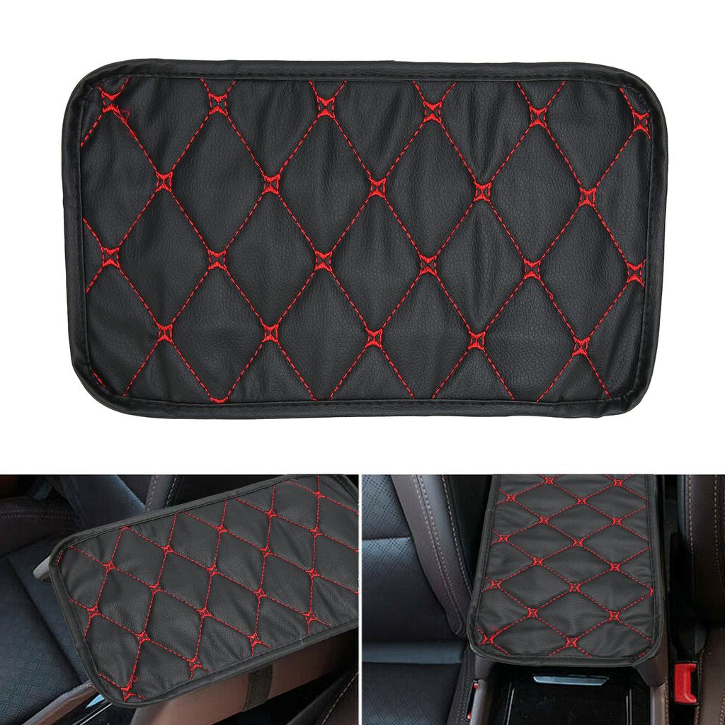 Armrest Box Mat Waterproof Dustproof PU Lther Mat Storage Box Cover Pad for Car Use