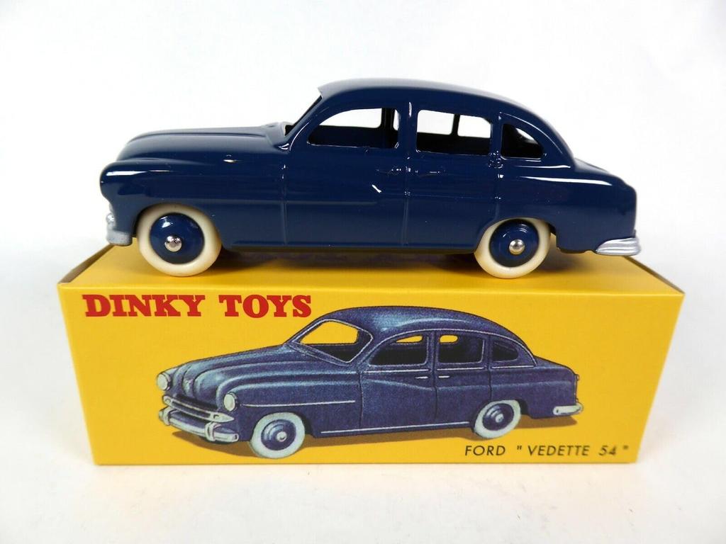 DINKY TOYS 1/43 Dinky Ford Vedette 1954 Dark Blue VEDETTE Reissue Miniature Car