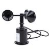Wind Speed Sensor, 3 Cups Ultrasonic Anemometer High Accuracy with 0.8m Extendable Cable, Wind Speed Detector for Greenhouses Weather Stations Ships