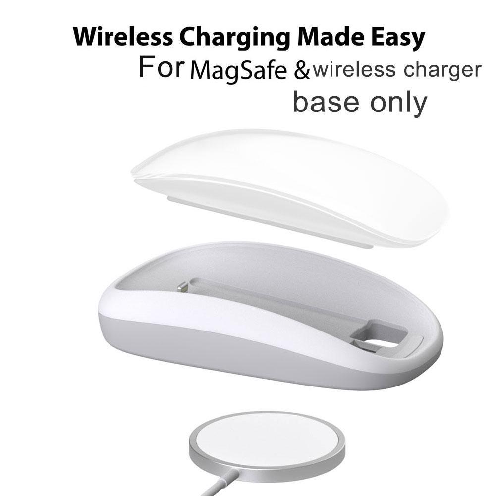 1pc Mouse Base For Apple Magic Mouse 2 Charging Base Ergonomic for magsafe Wireless Charging Pad Shell Increase Height New