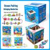 Kids' Wooden Lacing Block Set: Shape Matching Cognitive Toy for Early Education