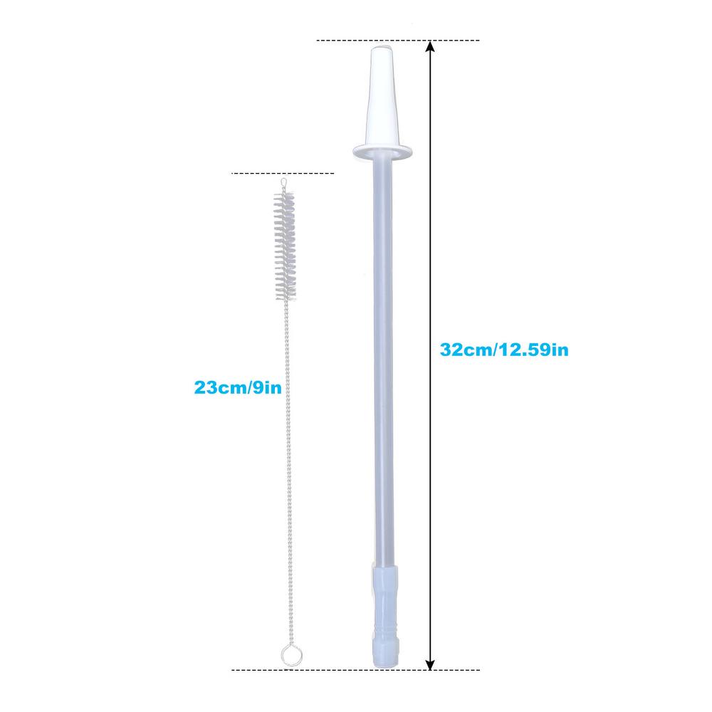

Reusable Straws for Gallon Water Bottle BPA Free Adjustable Straw Safe Harmless Adjustable Length Easy to Clean Silicone Bottom