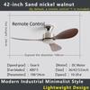 36-52" No-Light Design Multi-Space Use Electric Fan Low-Profile Flush Mount Ceiling Fan Remote Control Industrial Vintage Fan