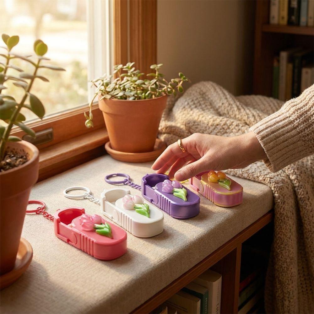 Waterproof Portable Pill Case Compact Pill Storage Container Keychain Pill Organizer Daily Use