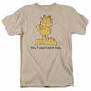 26 Garfield Yes I Could Care Less T Shirt Mens Licensed Jim Davis Comic Tee Sand Unisex T-Shirt