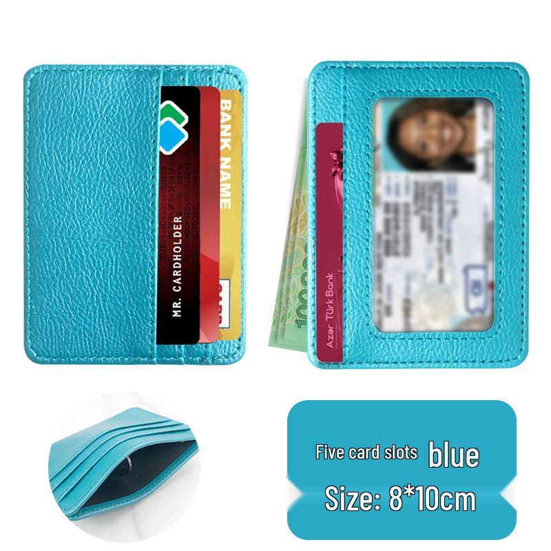 Exquisite Anti-Theft RFID Leather PU Card Holder: Universal, Spacious, & Stylish for Women
