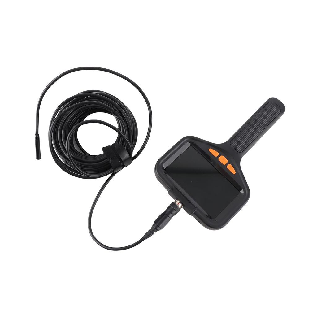 Inspection Camera Dual Lens Inspection Camera with Light 10m 32.8FT Industrial Borescope IP67 Waterproof Flexible Cable