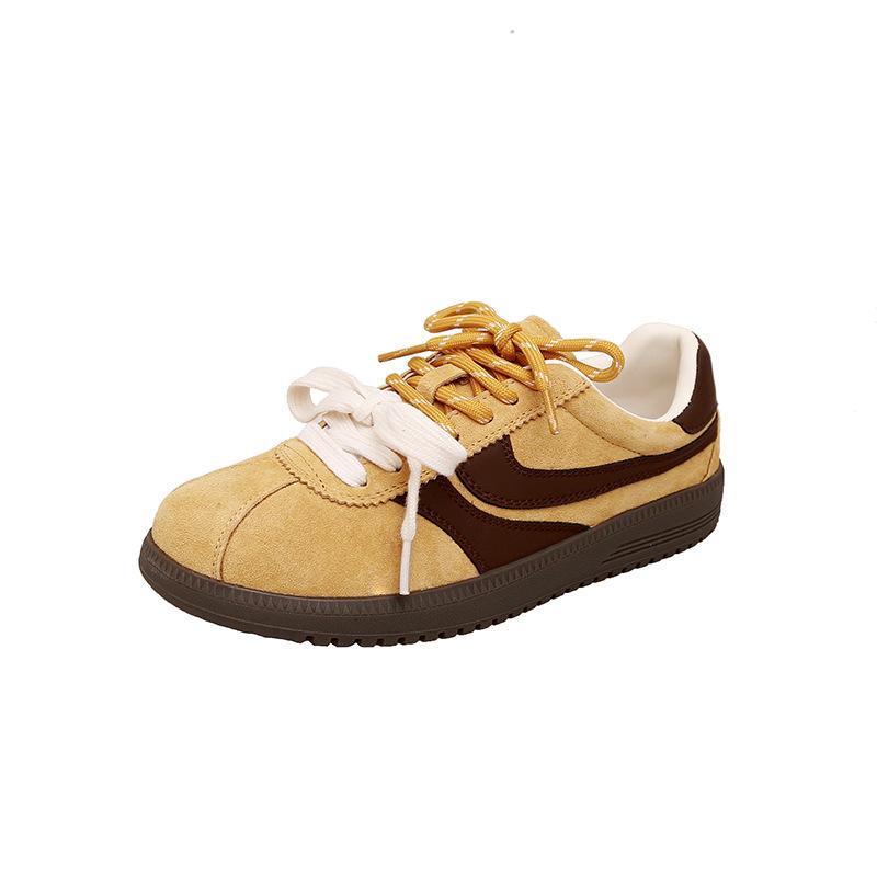 

Dopamine red German training shoes 2025 autumn new retro mandarin duck shoelaces color matching casual sports women s Forrest Gump shoes 40