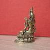 Brass Green Tara Small Statue Tantric Buddha Figurines Miniatures Buddhism Buddhist Figure Desktop Enshrine Ornaments Home Decor