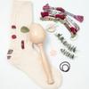 Wood Darning Egg and Needle Thread Adult Kid DIY Handicraft Home Sewing Tool