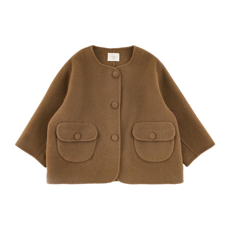 Yoyou Girls  Double-faced Wool Winter Coat 110 cm