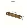 100Pack Vintage Metal Handmade Tags DIY Sewing Accessories for Women'S Bags & Garments Craft Decoration Supplies.