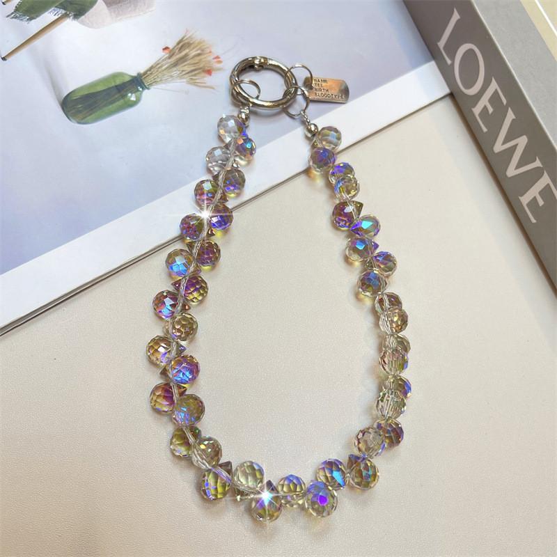 Water Crystal Phone Lanyard With Pvc Chain For Women And Men Personal Accessories