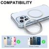 Universal Magnetic Metal Plate Ring For Samsung iPhone Magsafe Wireless Charger Car Phone Holder Sticker Round Magnet Patch