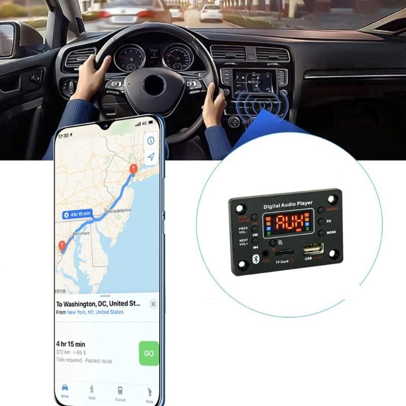 Amplifier Digital MP3 Decoder Board Wireless Auto Stereos USB FLAC Radio Module