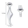 Facial Roller Gua Sha Beauty Face Neck Massage Tool Stainless Steel Skin Tightening Face Lifting Beauty Care Massage Roller