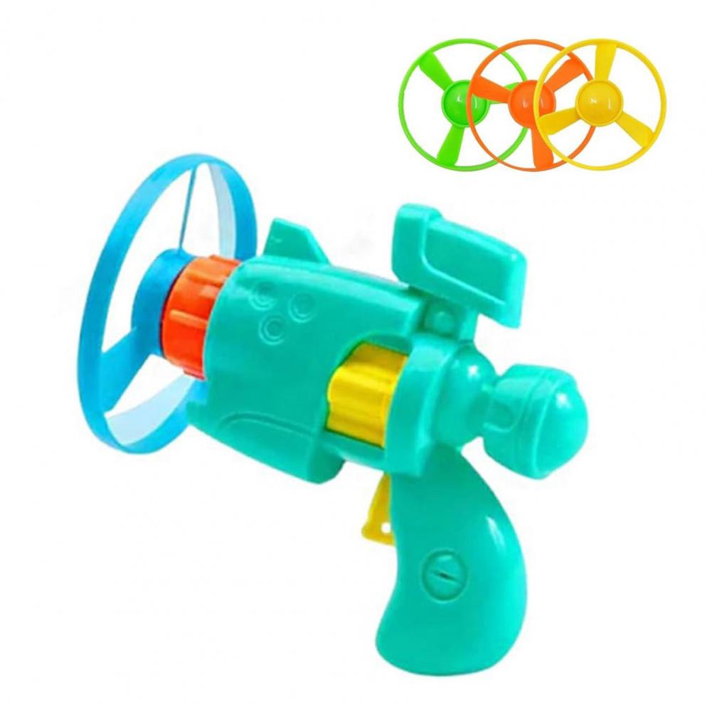 Flying Disc Launcher for Cats Pet Toy Cat Toy Set with Light-up Flying Disc Launcher for Indoor Outdoor Fun for Exercise