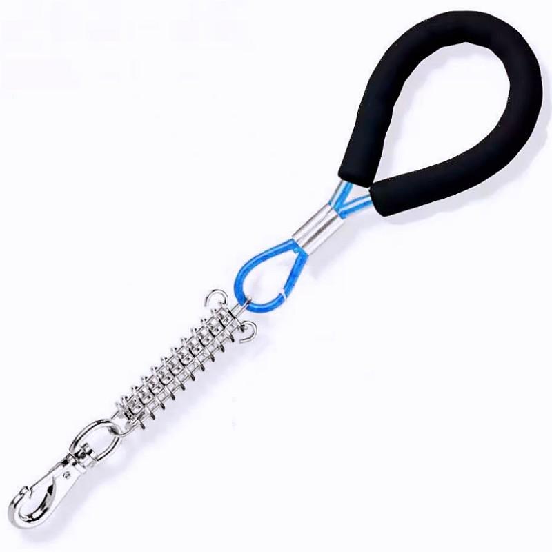 Dog Leash Short Leash for Dog Walking Elastic Spring Dogs Leashes Explosion-proof Rope Leads Comfortable Handle Dogs Short Chain