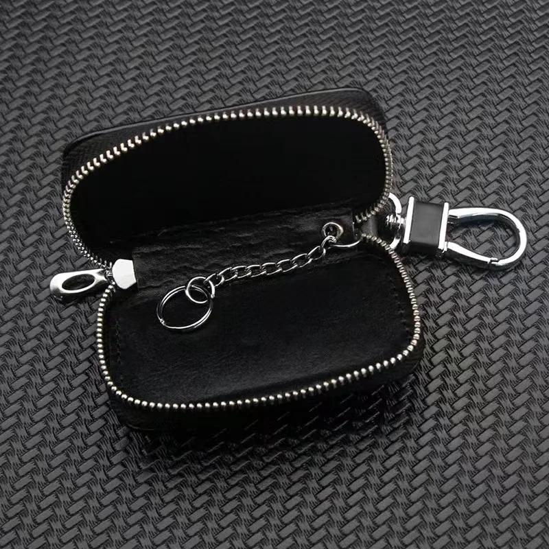 AABIE1 Leather Car Key Case Key Fob Cover Shell Bag Wallet For Mercedes benz AMG C E S GLE CLC Class W204 W203 W205 W124 W221 W213 W212