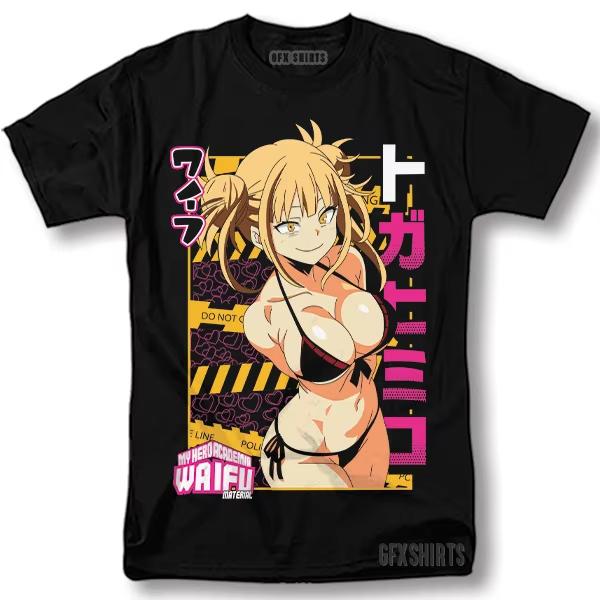 

Himiko Toga Shirt HeroHentai Kawaii Anime Cosplay Girl Manga T-Shirt Women s Men s Casual Tshirt Printed High Quality Street 4XL