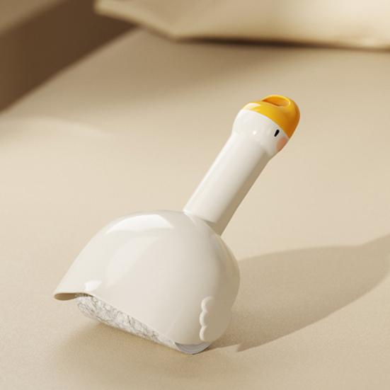 Lint Roller Strong Adhesion Big White Goose Shape Pet Hair Dust Debris Pet Hair Cleaning Roller with Dust-Proof Cover Cleaning Tool