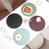Round Dining Table Place Mats Anti Slip Coaster New Placemats  Household