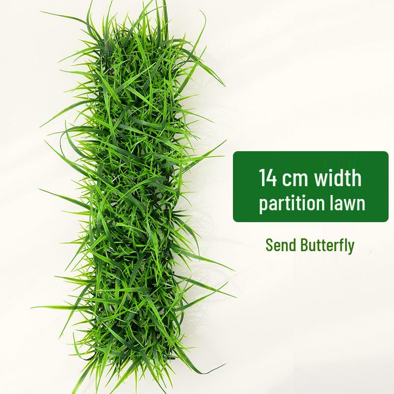 Artificial Green Plant Wall with Flowers - Decorative Turf Mat for Landscaping and Windowsills