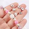 20 Stück 3-10mm Edelstahl Charm Abstandshalter Perlen Flach Rund Mit Loch Lose Perlen für DIY Schmuck Armband Herstellung Zubehör