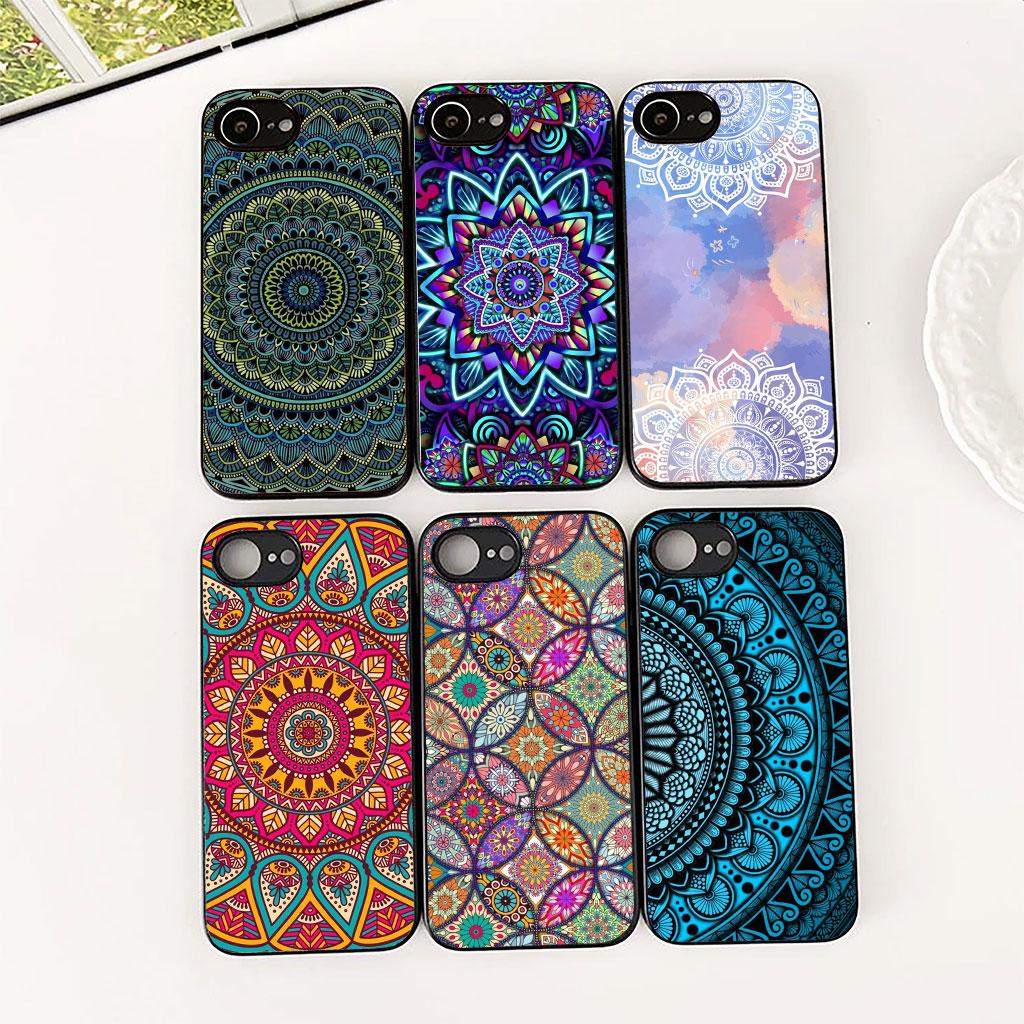 Cover for Motorola Moto G86 G57 E14 E15 G14 G34 G35 G84 G24 A54 G15 Power E22 Case Floral Paisley Mandala flower Wood Texture