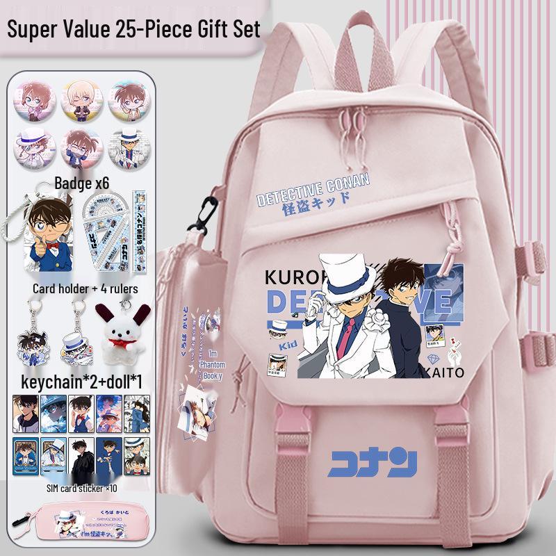 Detective Conan x Kaito Kid Large Capacity Backpack for Students