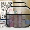 Large Capacity PVC Transparent Mesh Storage Bag Zipper Bag Toiletries Organizer Pouch  Sports