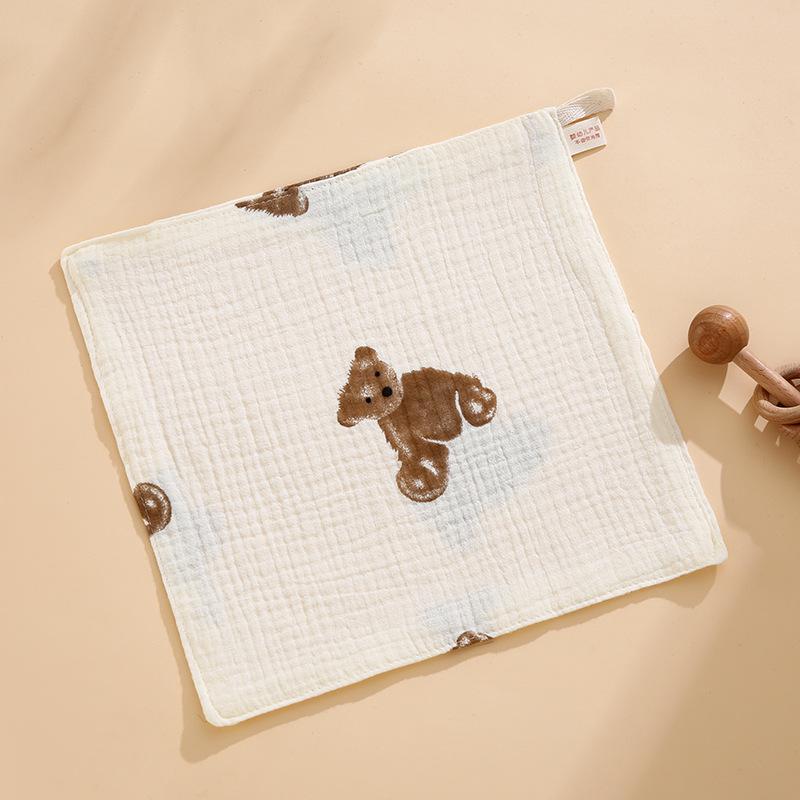 Newborn Baby Pure Cotton Gauze Washcloth - Class A Print