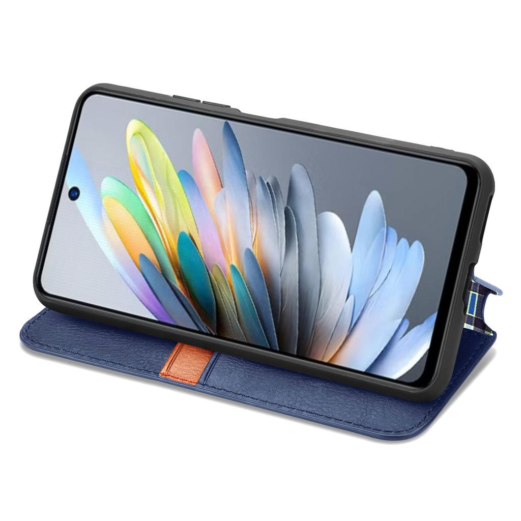 For Xiaomi Redmi Note 14 5G PU Leather Case Rhombus Imprint Wallet Stand Phone Cover
