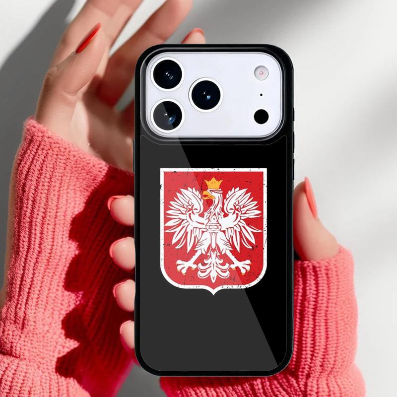 Poland Polish Flag Phone Case for iPhone 17 Air 16e 15 14 13 Pro Max Back Cover for 12 11 Pro Coque