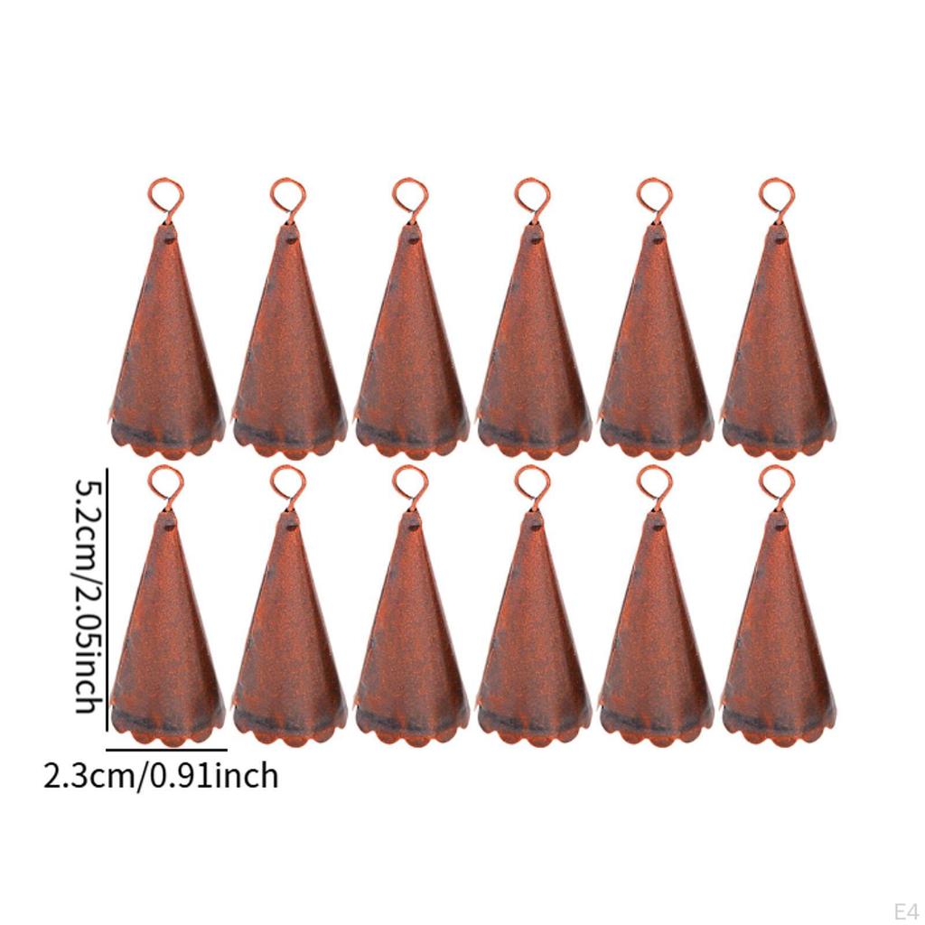 12Pcs Christmas Bell Ornament Decoration with Floral Border Witch Bells for Engagements