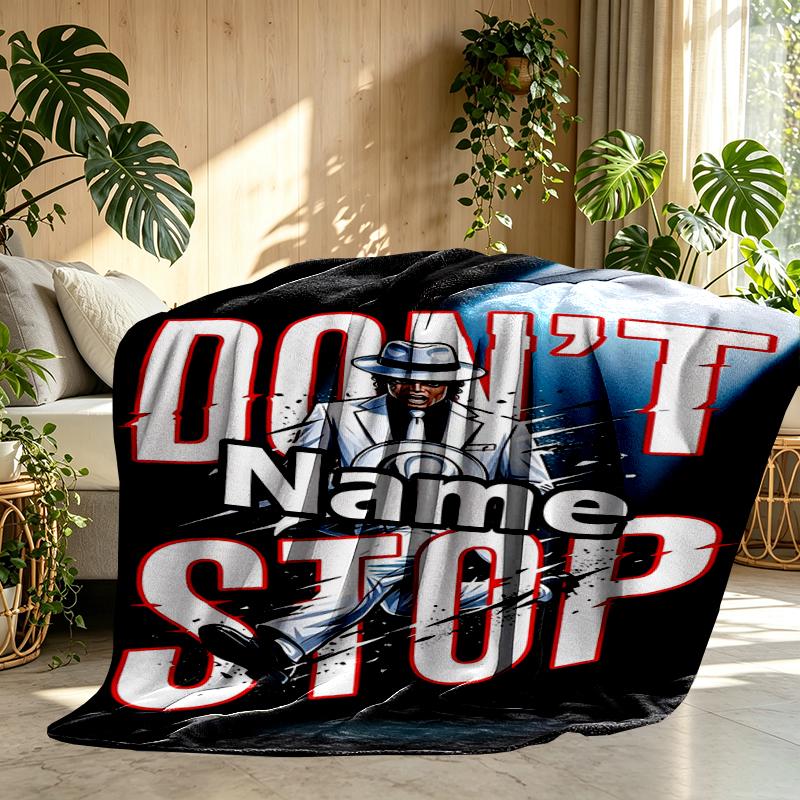 Individuell personalisierte Michael Jackson Print Decke, Heimdekoration, Schlafzimmer, Sofa, Camping, Couch, Geschenke für Geburtstag Weihnachten
