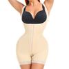 Adjustable Wide Strap Front Zipper Tummy Control Hip Enhancer Lace Slim Body Shaper