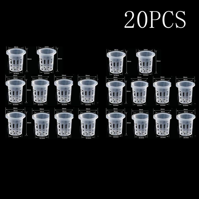 10/20/50Pcs Hydroponic Colonization Net Basket Plant Nursery Pot Aeroponic Vegetable Planting Grow Soilless Culture Sponge Cup