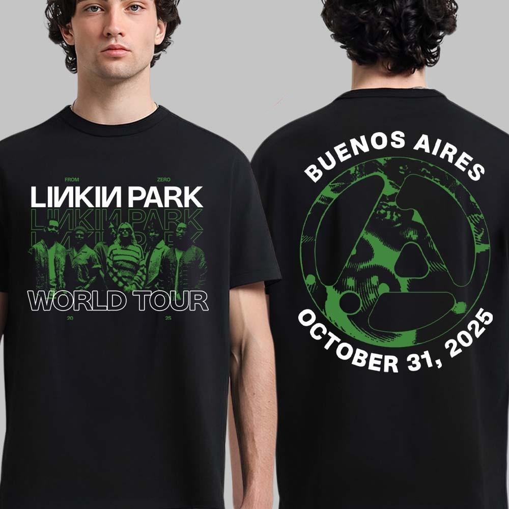 Linkin Park Buenos Aires 2026 Event Tee October 31 2026 From Zero World Tour XXL