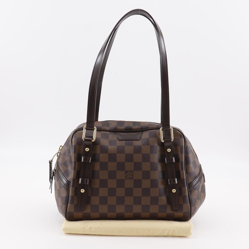 LOUIS VUITTON Rivington PM Tote Bag N41157 Brown Damier canvas Women Used
