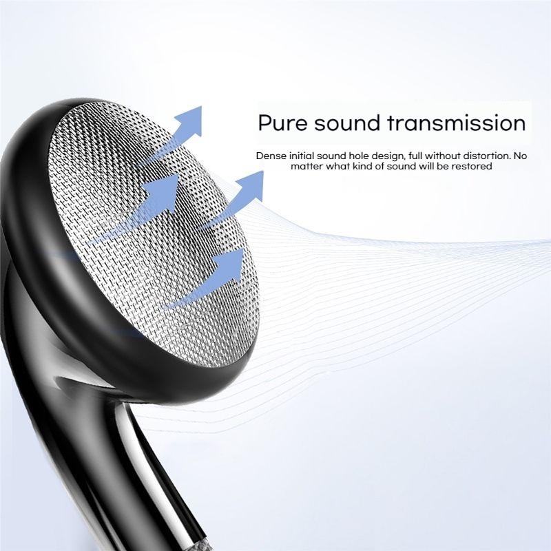 9D Surround Bass Wired Control Earphones 3.5mm In-Ear Headphones For IOS Earbuds with HD Mic Headsets Sports Gaming Handsfree