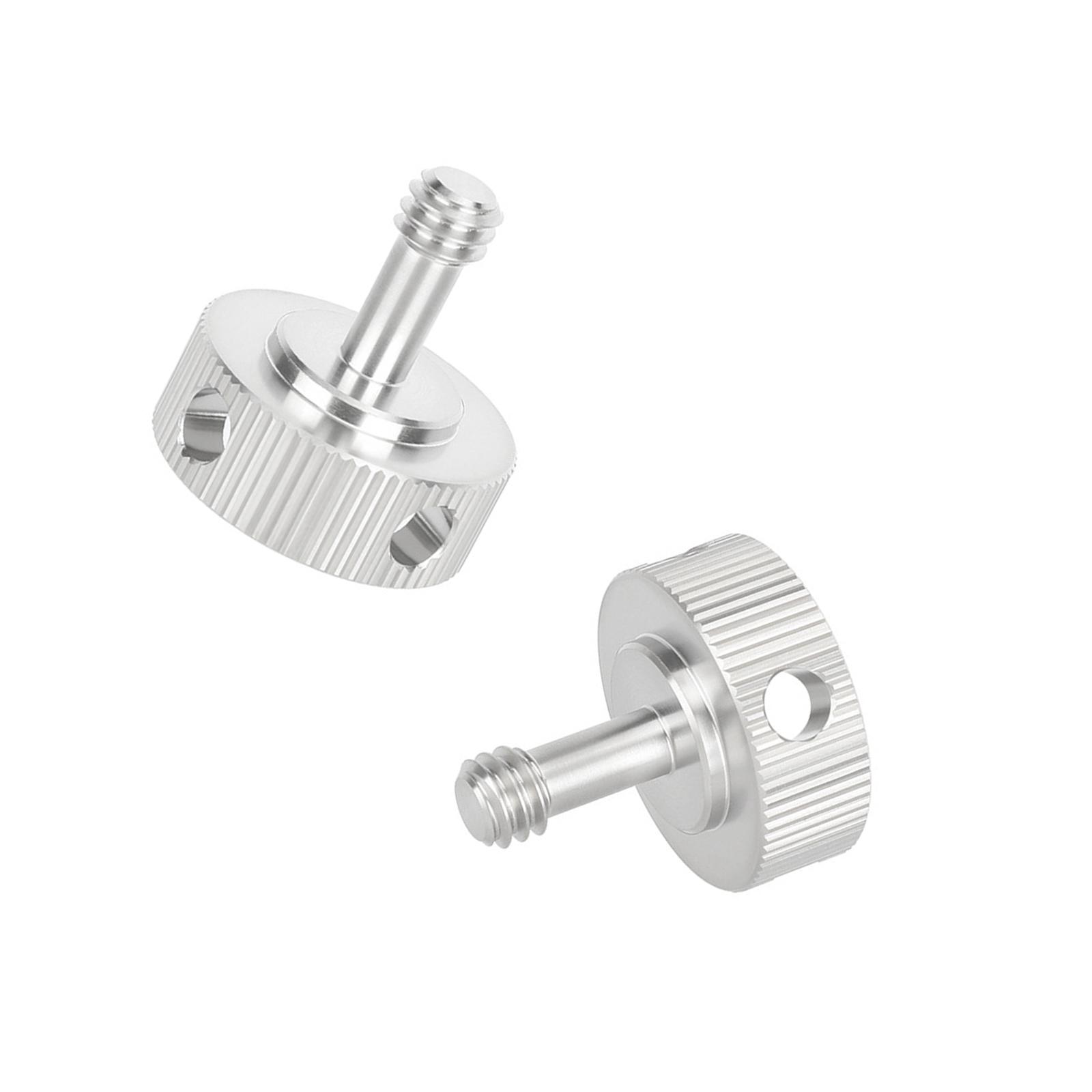

AntiRust 1/4inch Photography Screw Knob Screw Adapter With Hole For Easy Installation On Tripods Quick Release Plates 1