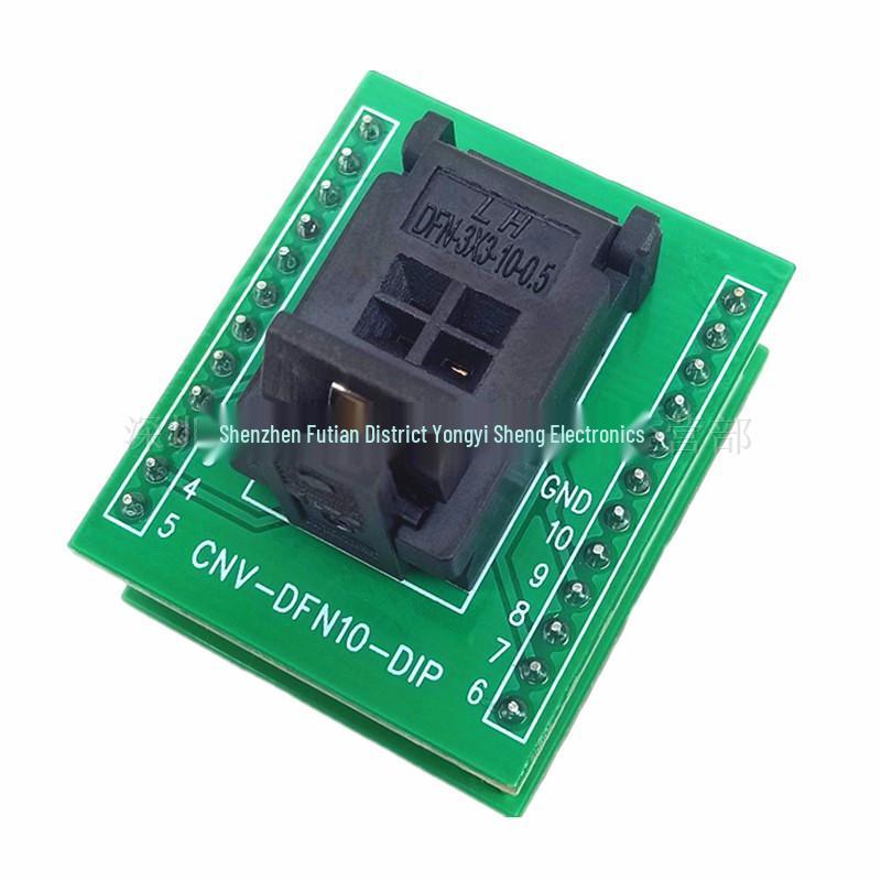 DFN3X3-10L(0.5) Testsockel - DFN10 Programmier-IC-Adapter, Vergoldet, 0,5mm Rastermaß