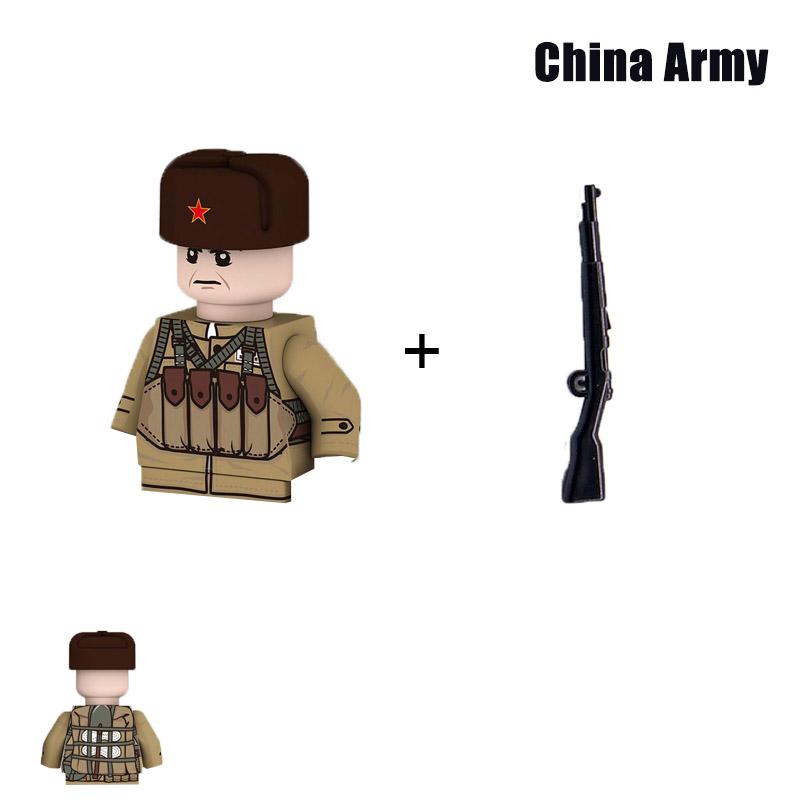 Kinderspielzeug WW2 Militär Armee Bausteine US UK Sowjet China Frankreich Soldaten Mini Actionfiguren Spielzeug für Kinder Weihnachtsgeschenke