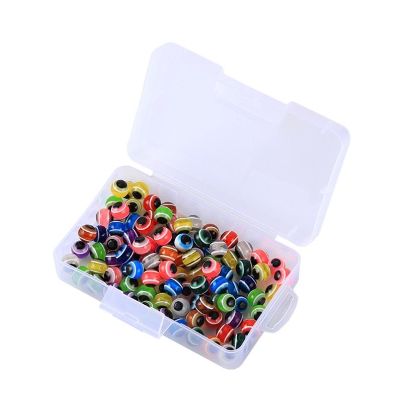 

100Pcs Assorted Color Fishing Beads Floating Balls Stopper Beads Fish Baits Eggs Beads Fish Eye Beads Fishing Line Beads 8mm