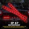 2/4X 15INCH Red Truck Trailer Light Bar Stop 11LED Tail Turn Brake Lights Strip