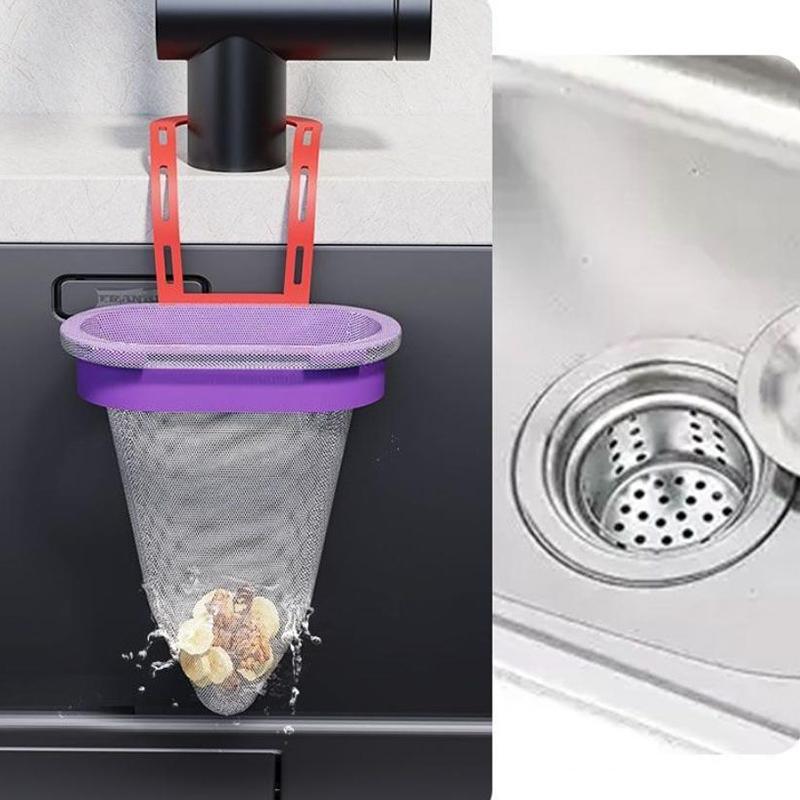 Sink Strainer Made From Abs With Fine Mesh And 50 Sink Strainer Net Bags For Food Waste Collection And Drain Maintenance