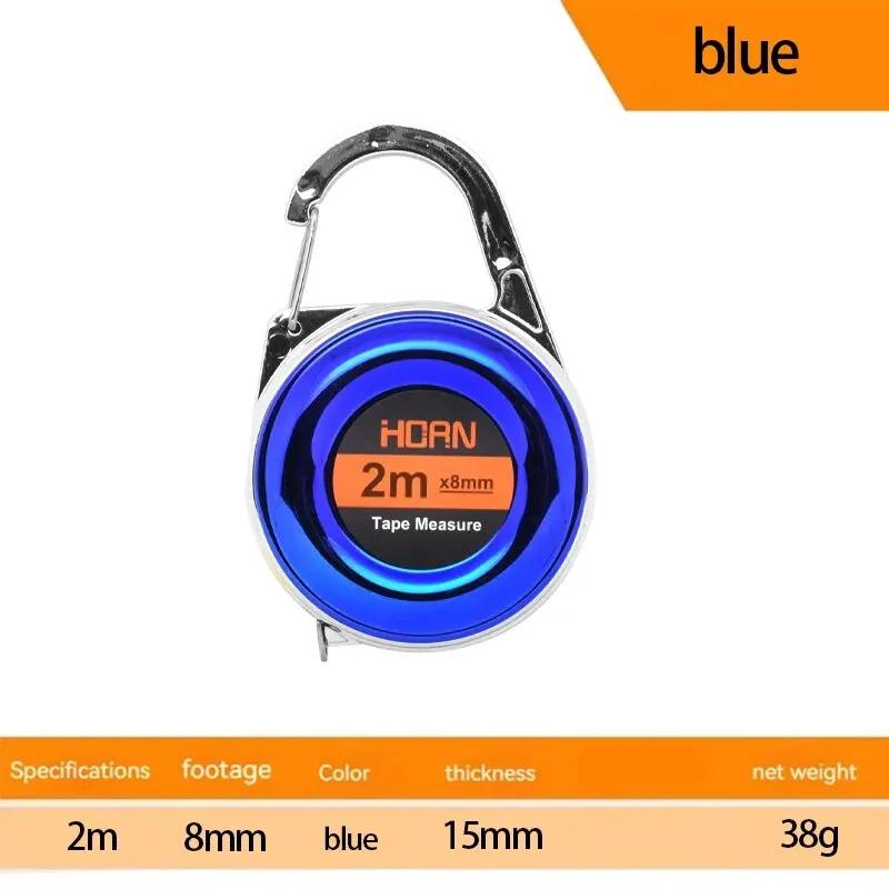 

1pc Mini Keychain Tape Measure 2m Steel Tape Measure Delicate Small Steel Ruler Multipurpose Steel Tape Measure Gift Ruler 2m