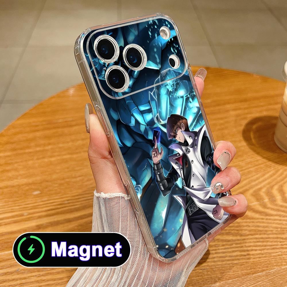 Yugioh Seto Kaiba Phone Case for iPhone 17 16 15 14 13 12 11 Air Pro Max Plus Mini Soft TPU Clear Magsafe Cover