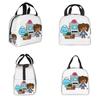 Borsa Termica per Pranzo Toca Boca Game per Donne Bambini Scatole per Alimenti a Prova di Perdite Borsa Termica Tote